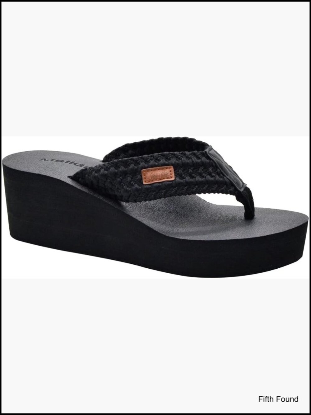 Wedge Arch Support Flip Flops Cushion Soft Rubber Midsole Platform Thong Sandals